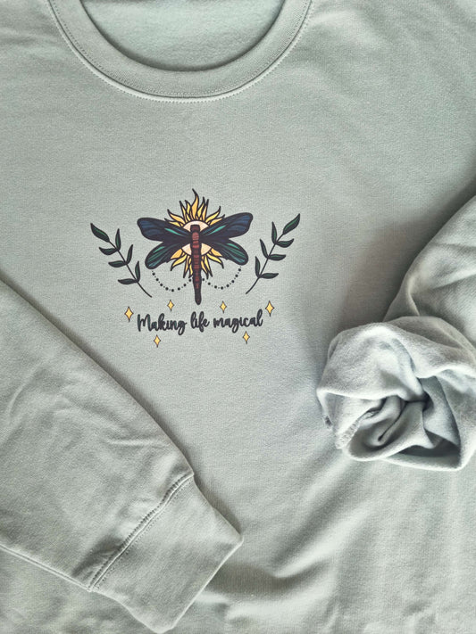Make Life Magic Dragonfly Sweatshirt image 1