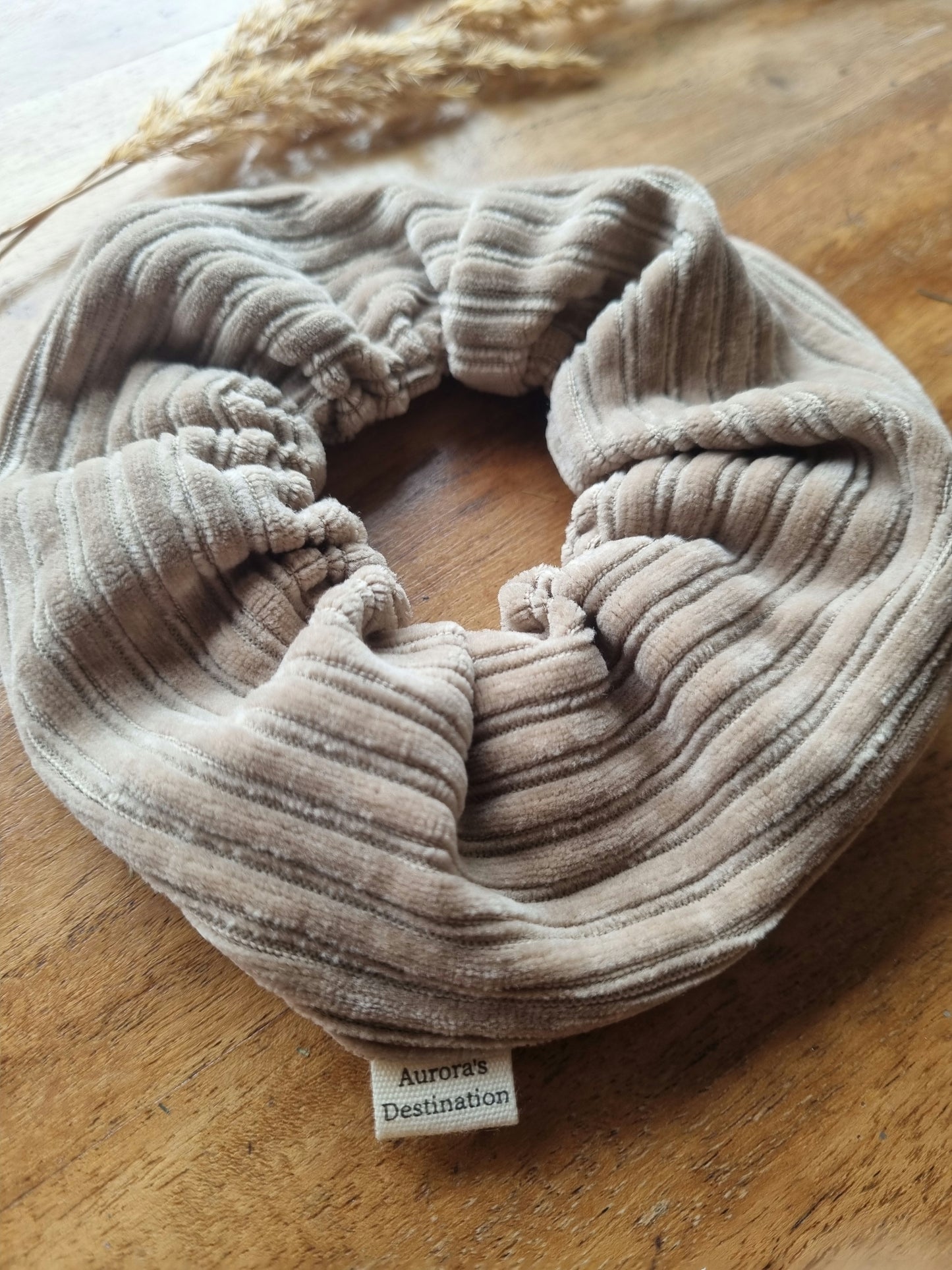 Beige Chunky Scruchie image 5