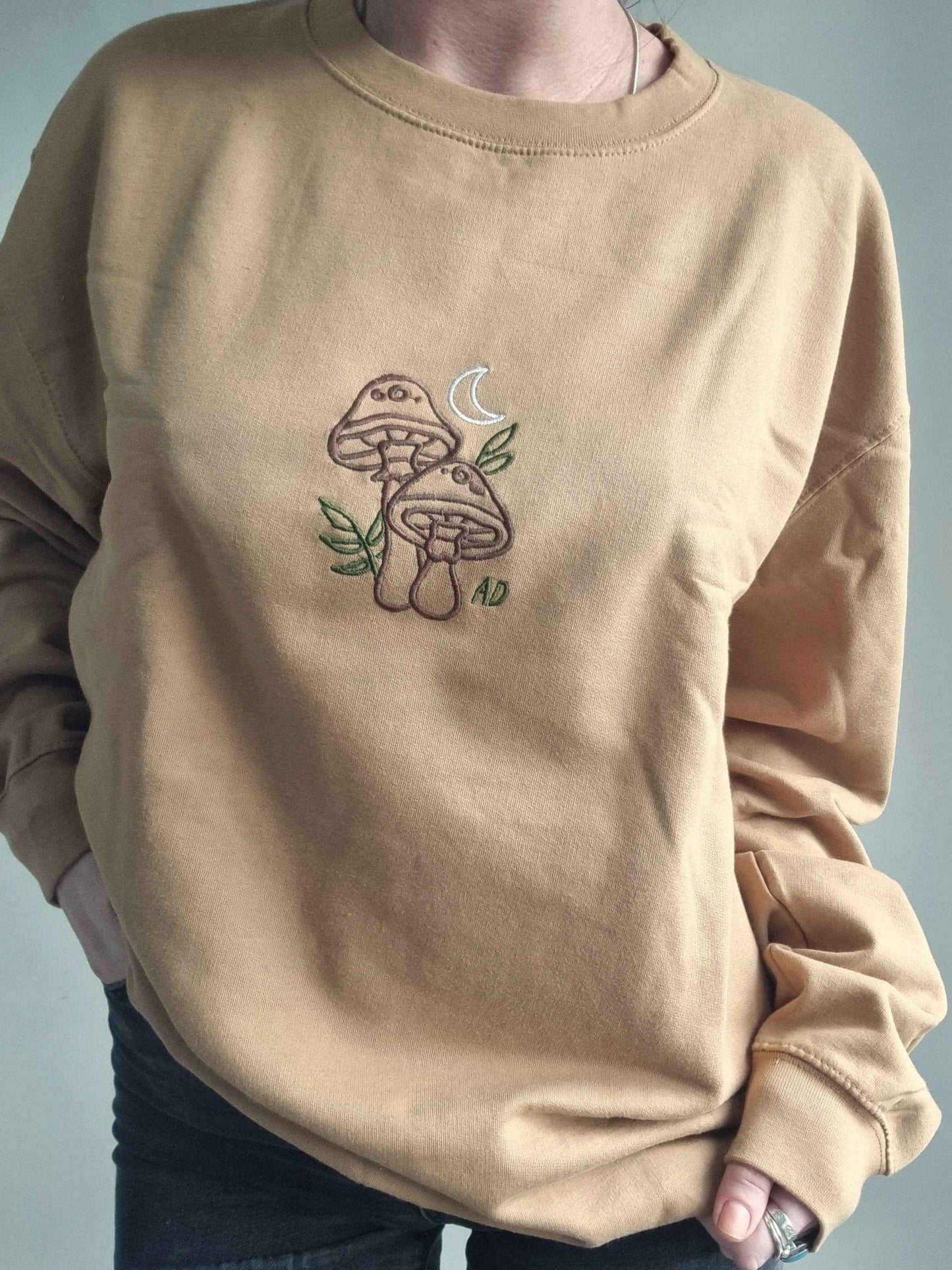 Mushroom Embroidered Sweatshirt