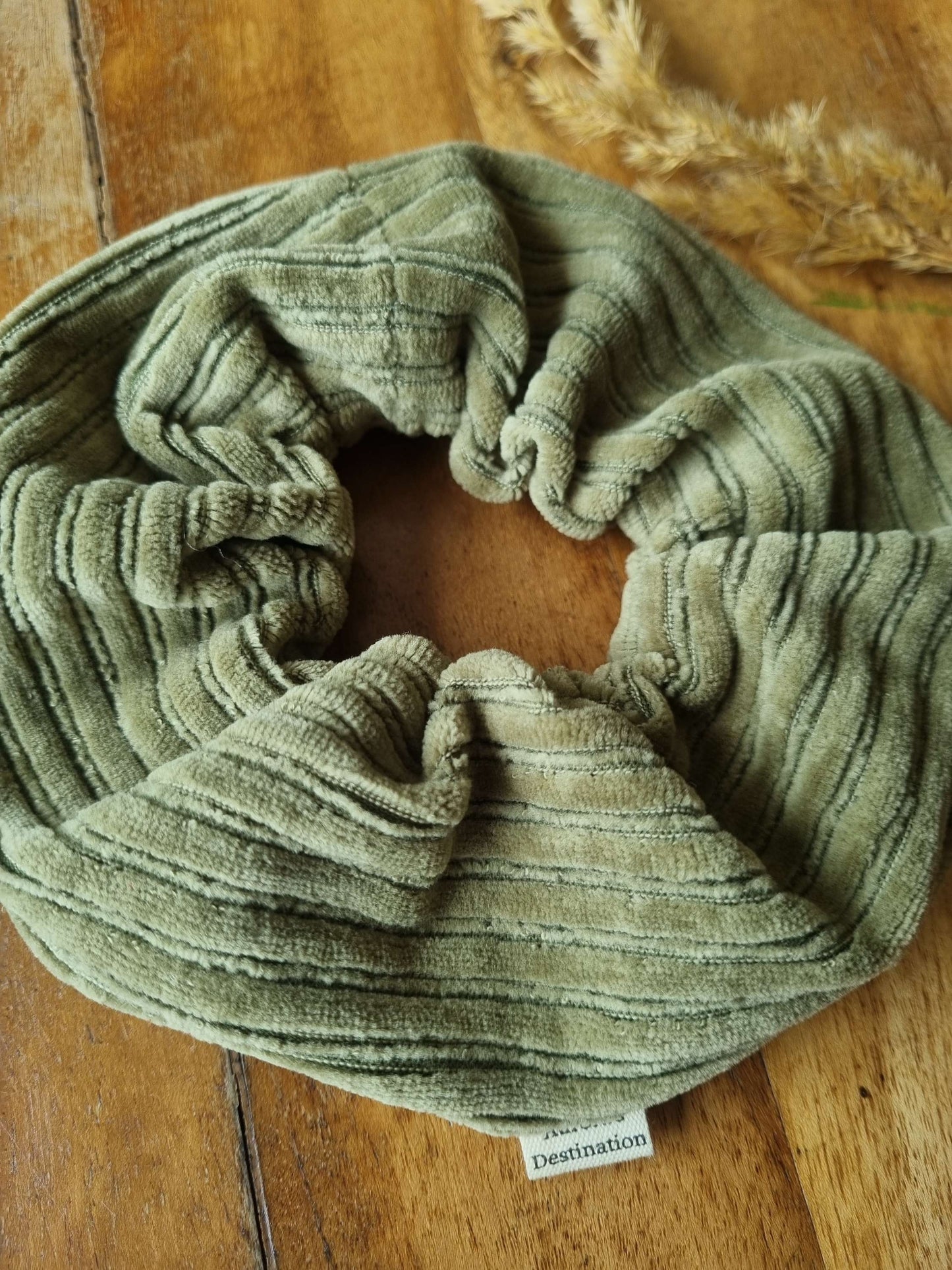 Sage Green Chunky Scrunchie image 1
