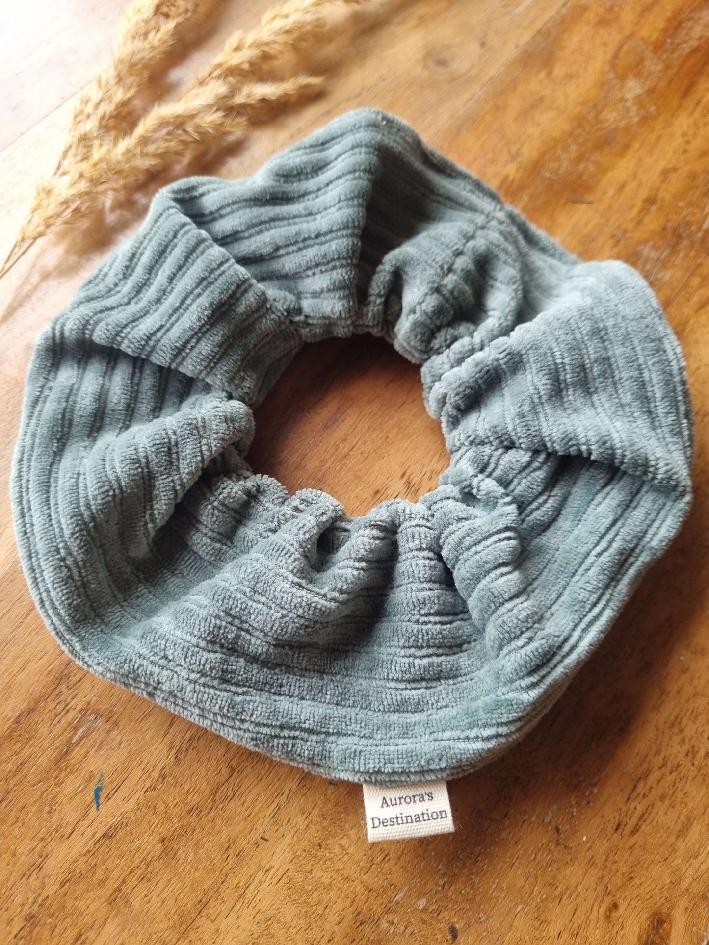 Duck Egg Blue Chunky Scrunchie image 2