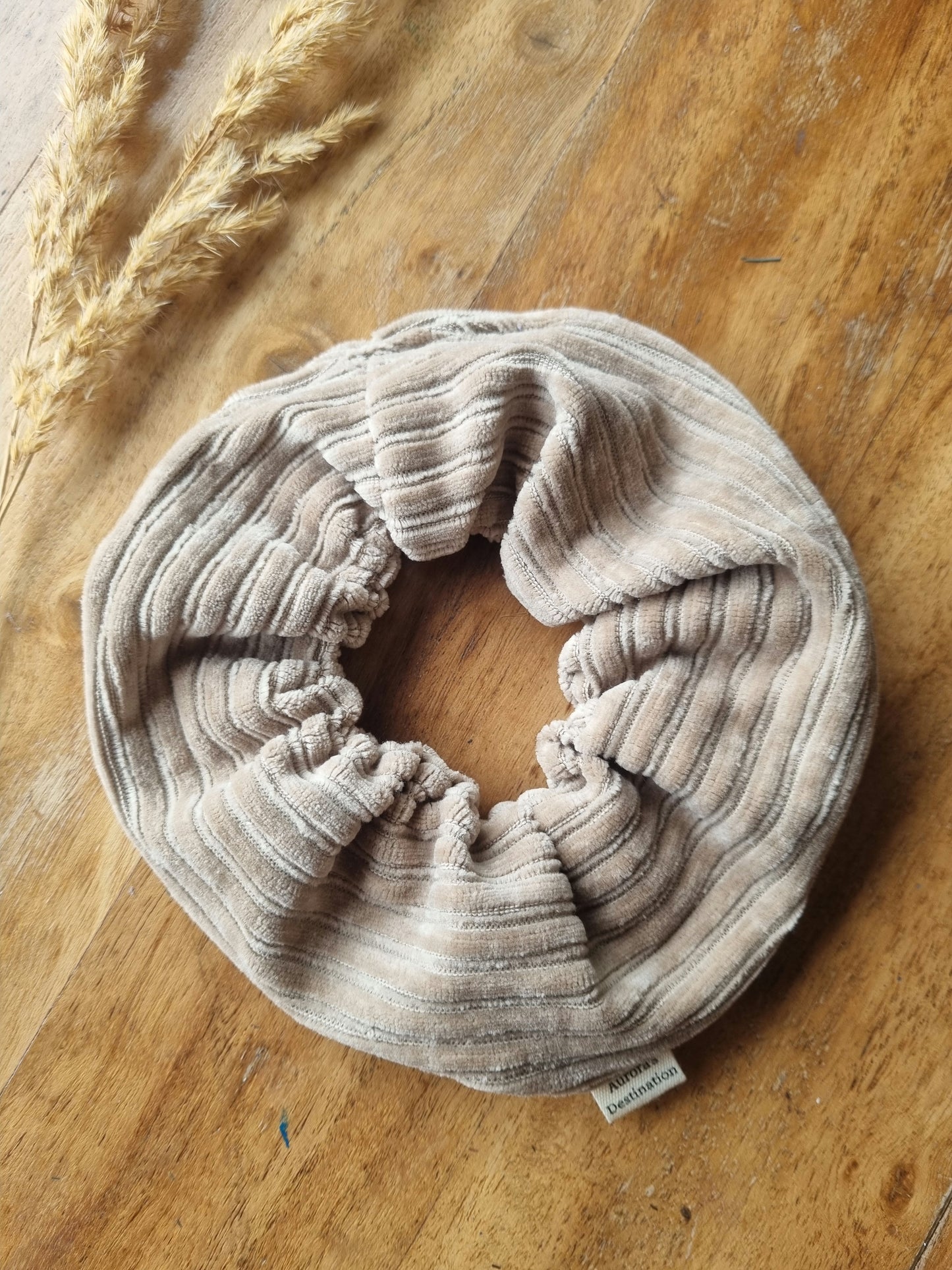 Beige Chunky Scruchie image 6