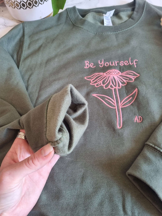 Be Yourself Embroidered Jumper image 2