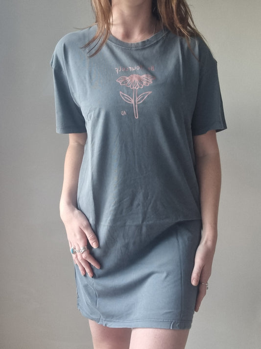 Light Blue Be Yourself T-Shirt Dress  image 0