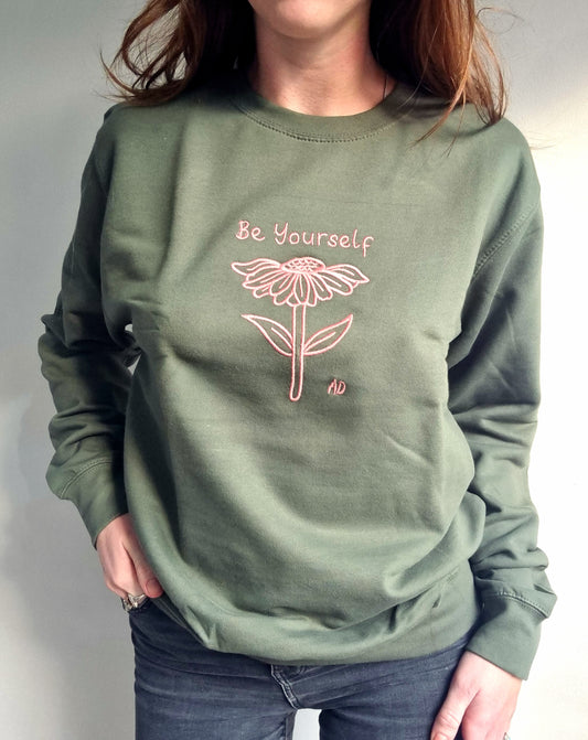 Be Yourself Embroidered Jumper image 0