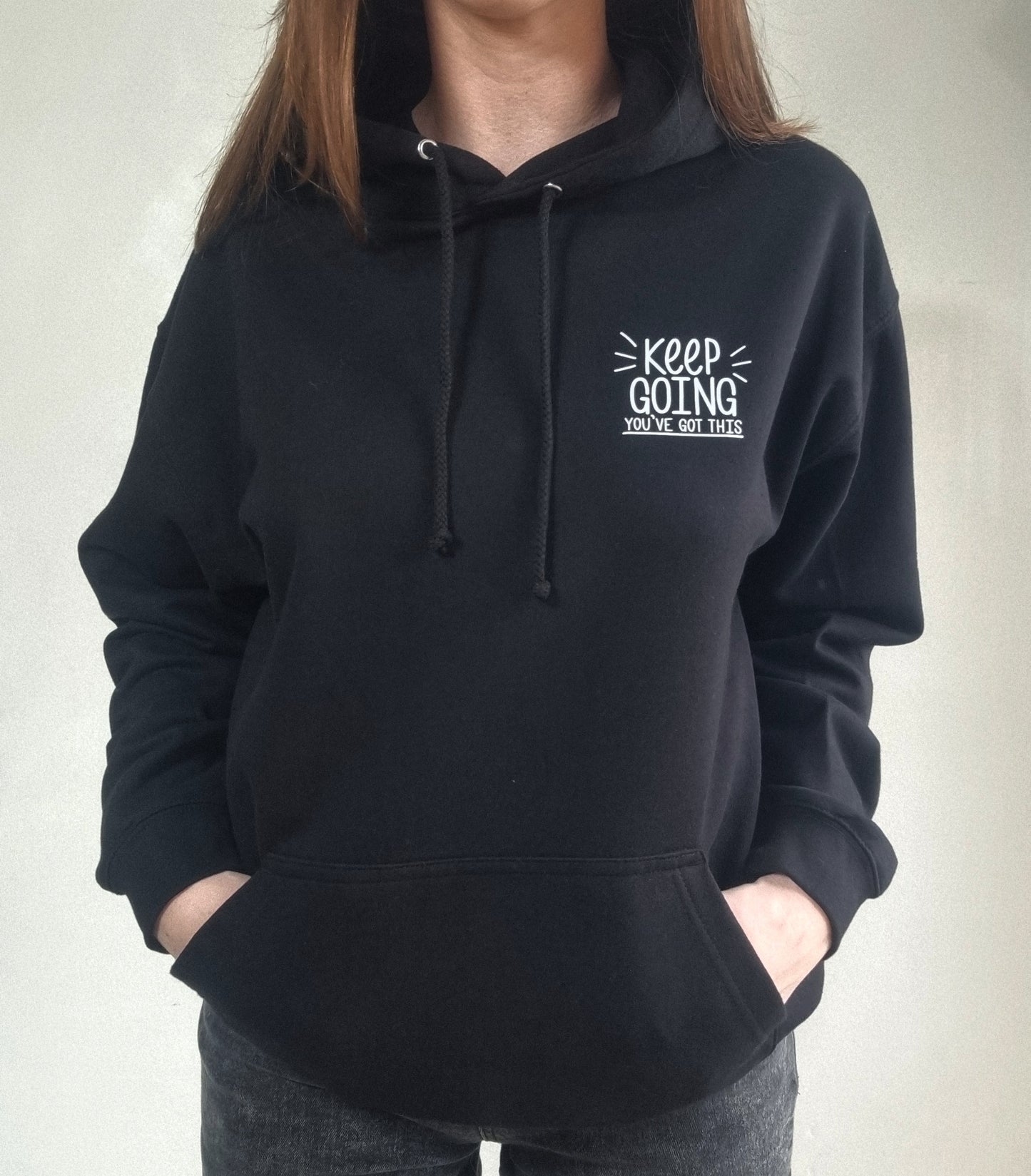 Keep Going Deep Black Hoodie image 8