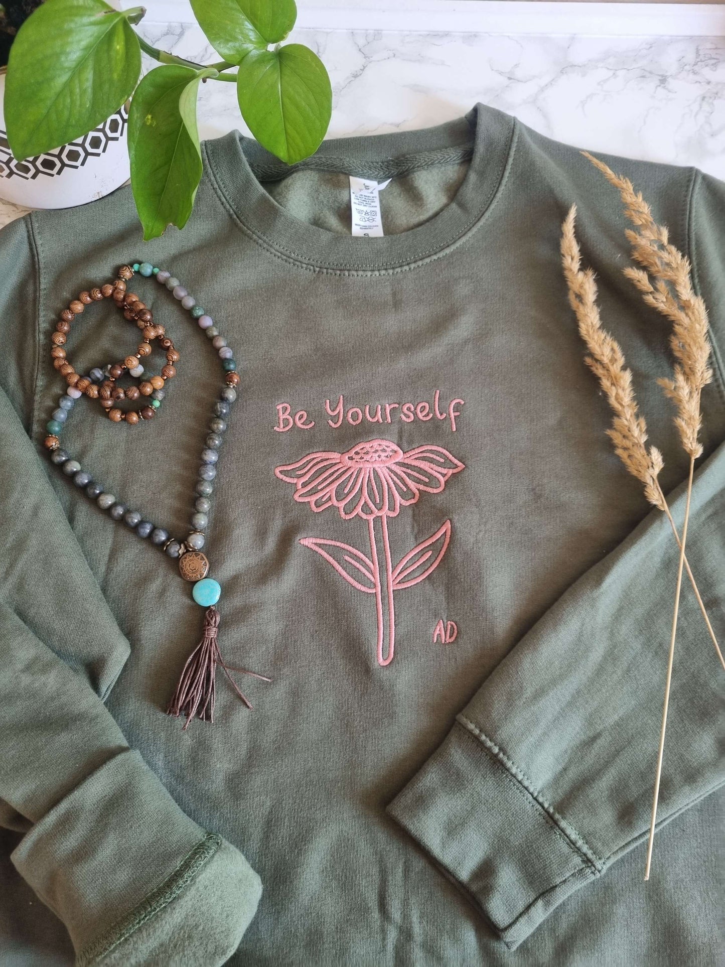 Be Yourself Embroidered Jumper image 3