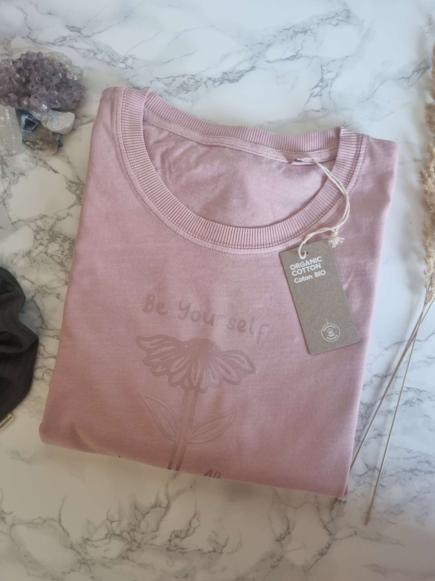 Washed Pink Be Yourself T-Shirt Dress image 2