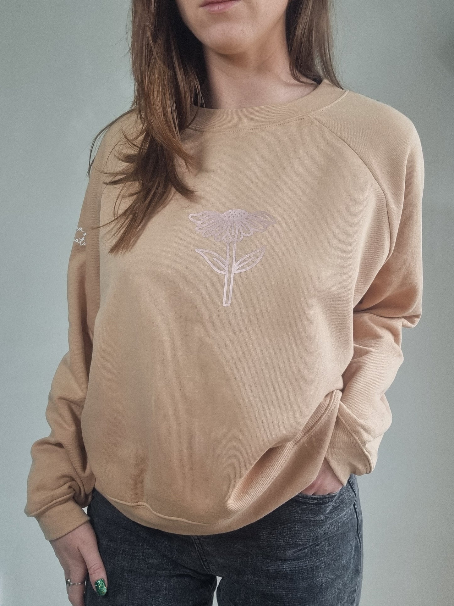 Floral Drop Shoulder Sweatshirt XLarge image 0