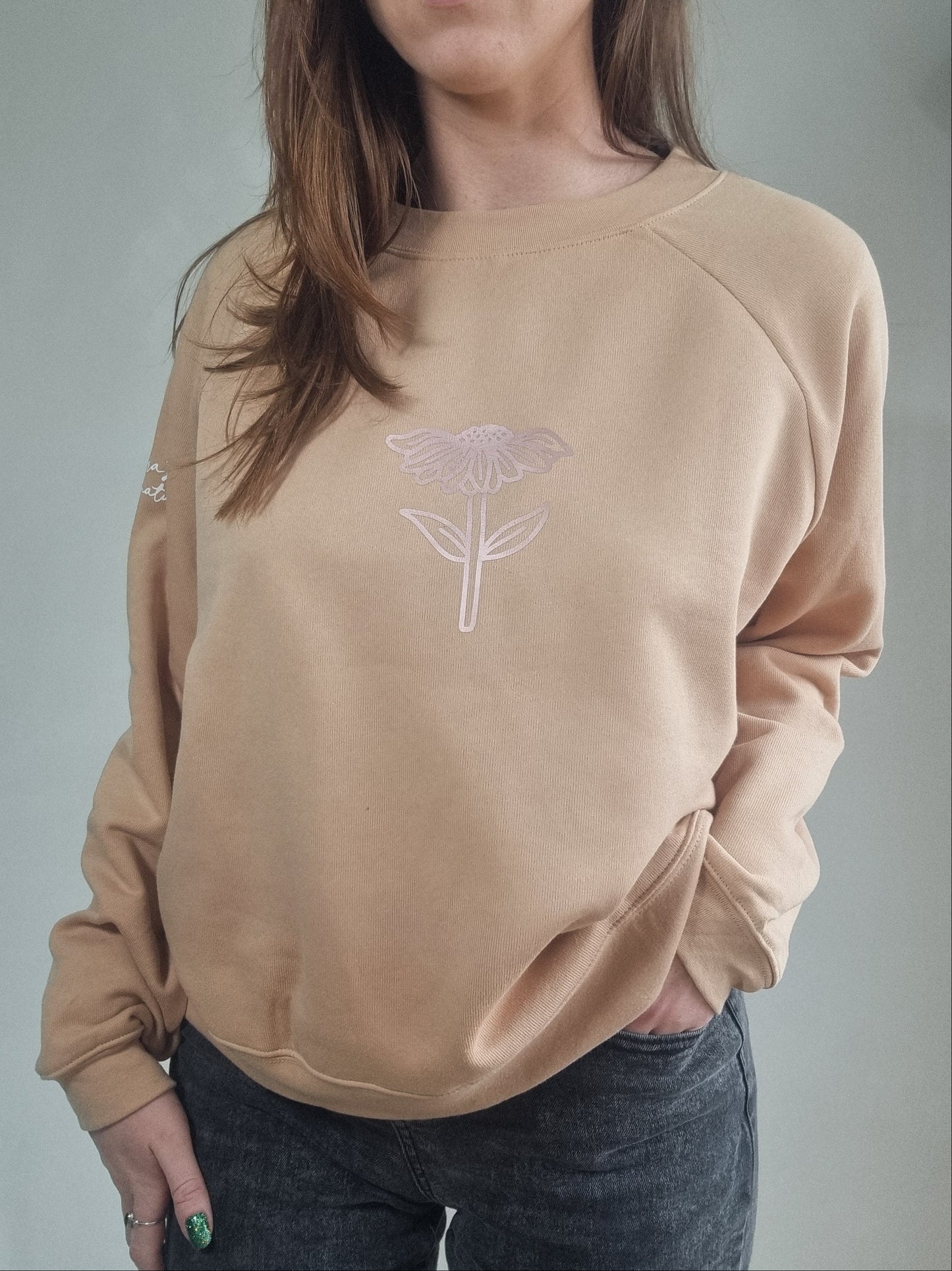 Floral Drop Shoulder Sweatshirt XLarge image 0