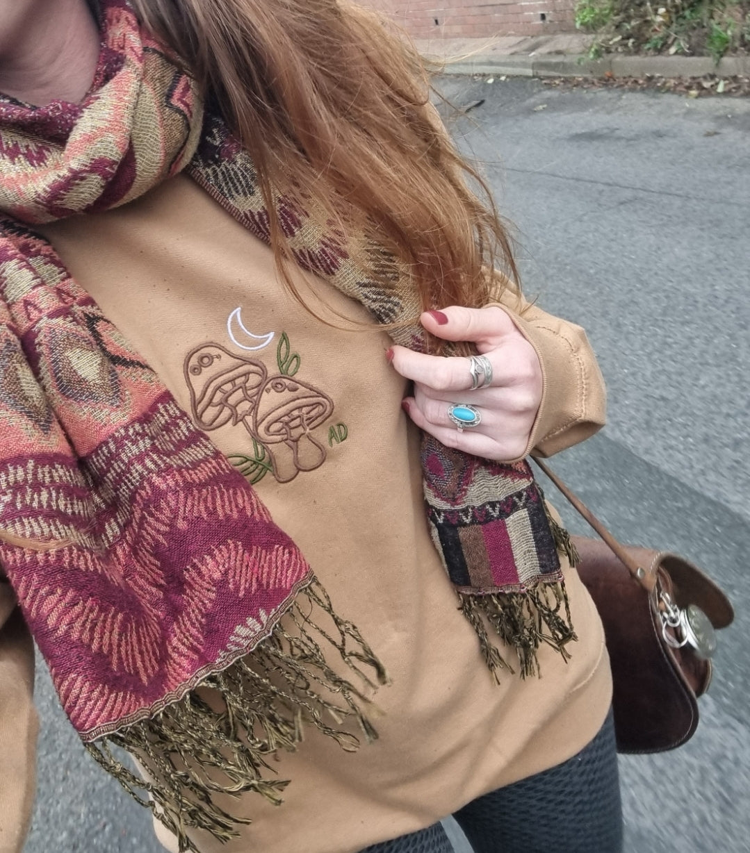 Mushroom Embroidered Sweater image 3