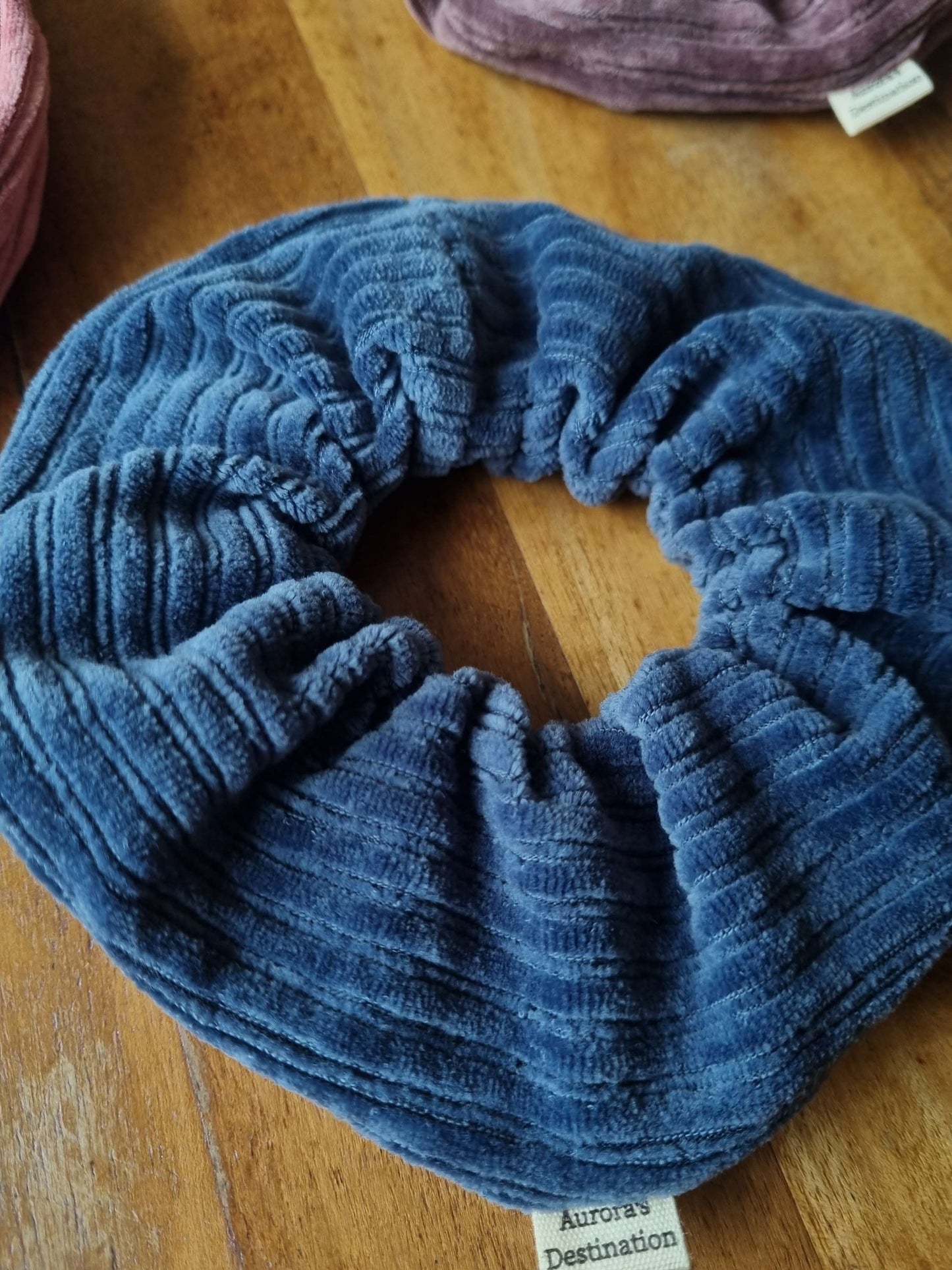 Navy Blue Chunky Scrunchie image 1