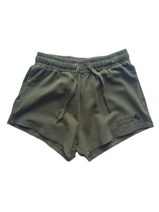 Washed Khaki Organic Shorts image 0