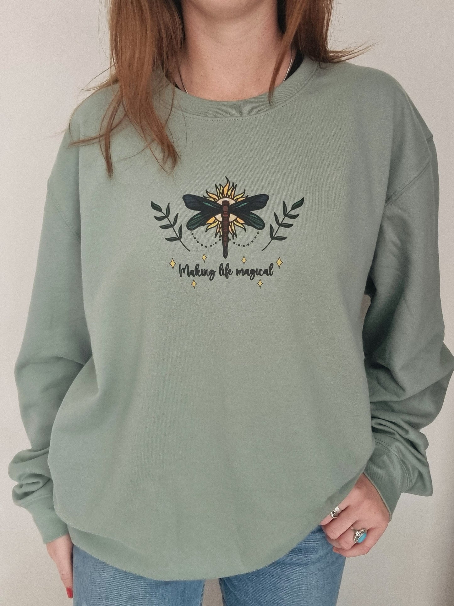 Make Life Magic Dragonfly Sweatshirt image 3