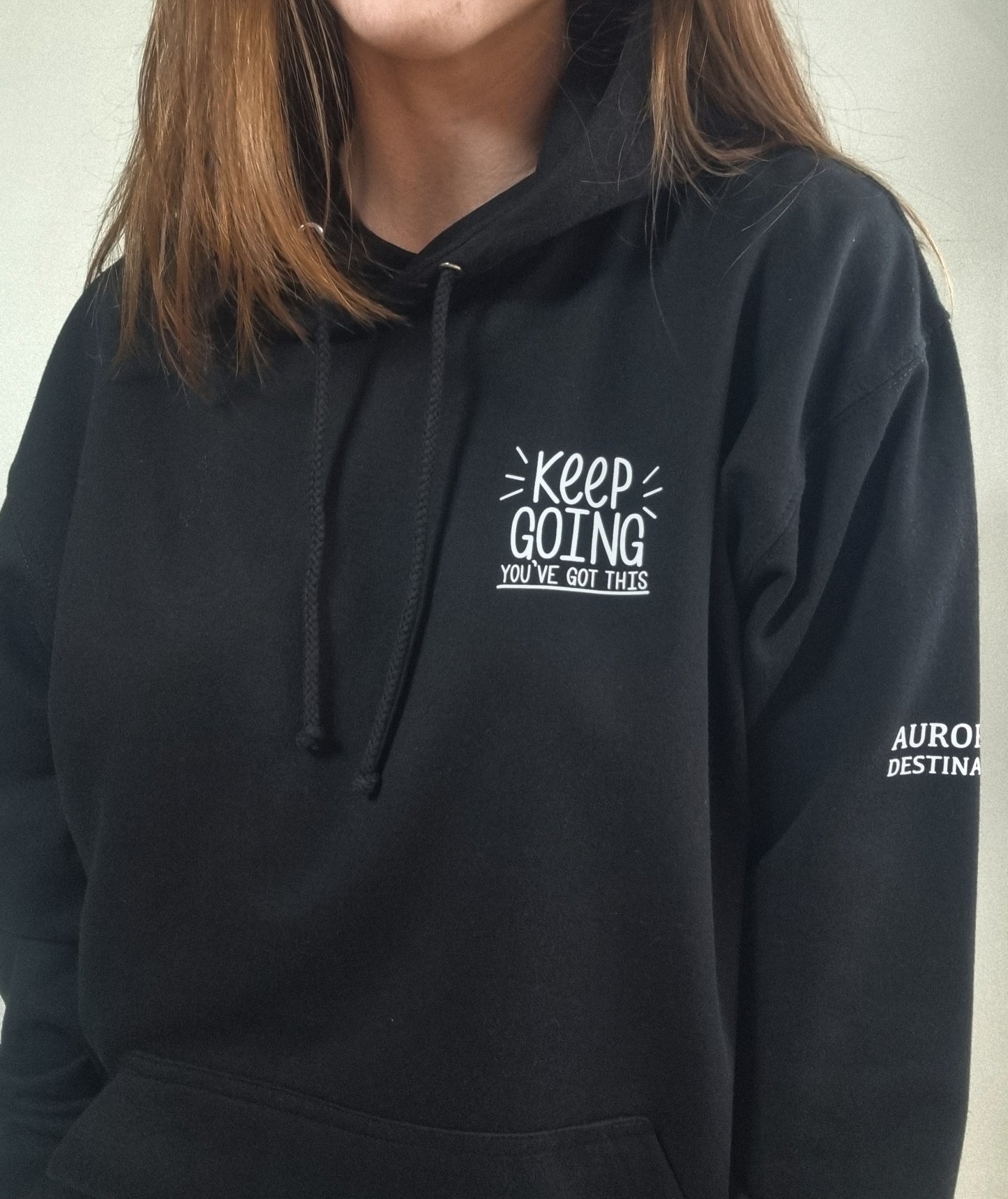 Keep Going Deep Black Hoodie image 9