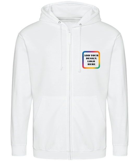 Custom Printed Zipped Hoodie