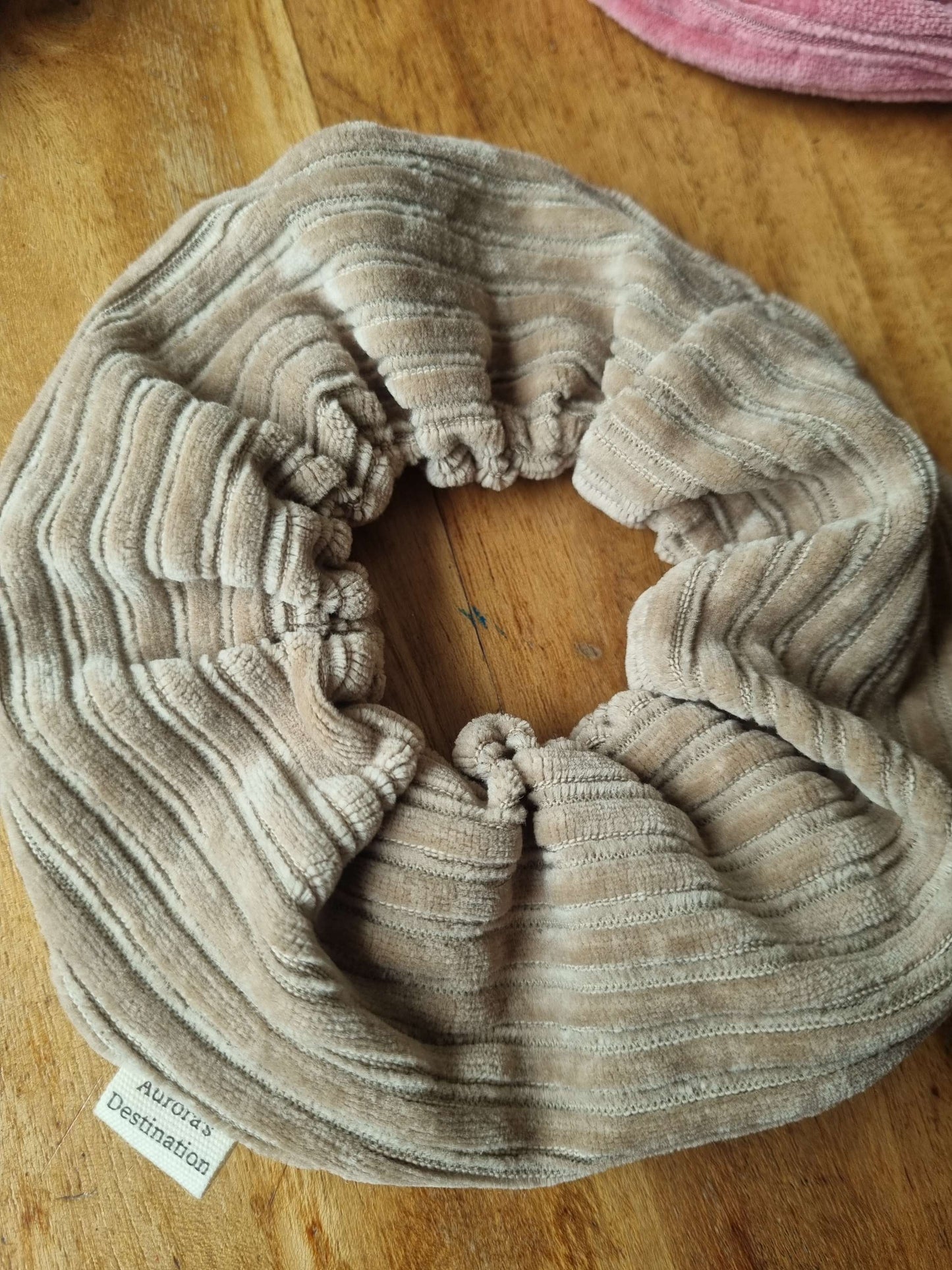 Beige Chunky Scruchie image 1