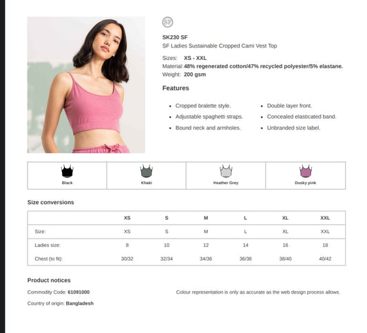 Be Kind crop top image 1