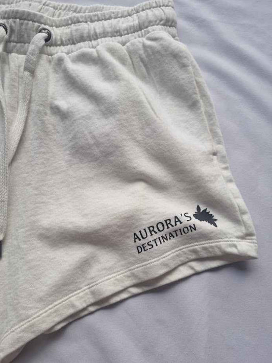 Washed Ivory Organic Shorts