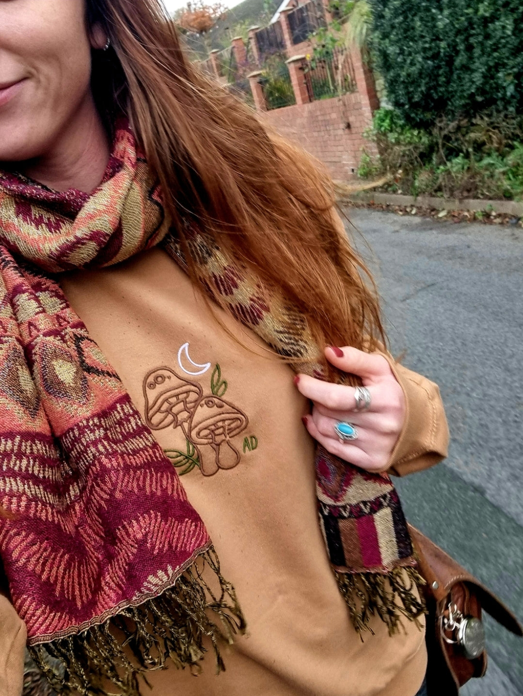 Mushroom Embroidered Sweater image 5