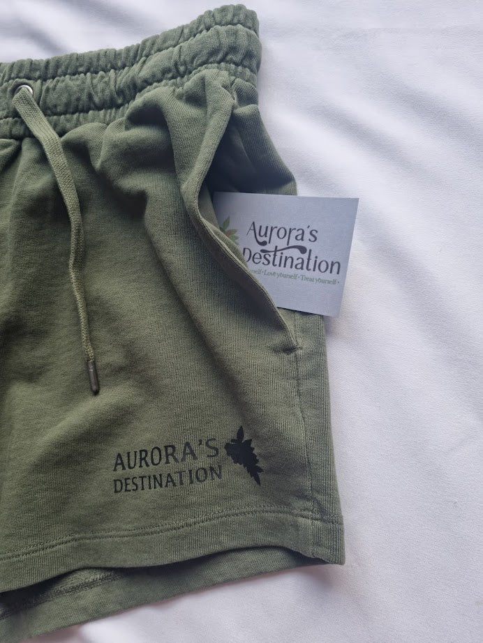 Washed Khaki Organic Shorts image 1