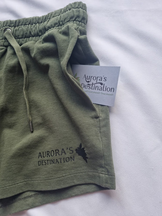 Washed Khaki Organic Shorts image 1