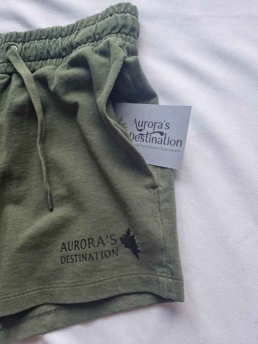 Washed Khaki Organic Shorts