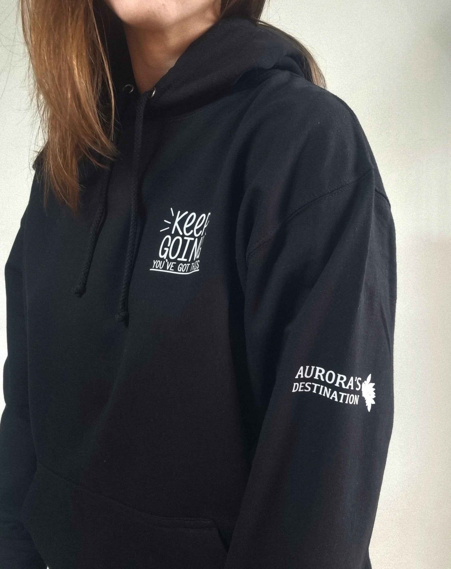 Keep Going Deep Black Hoodie