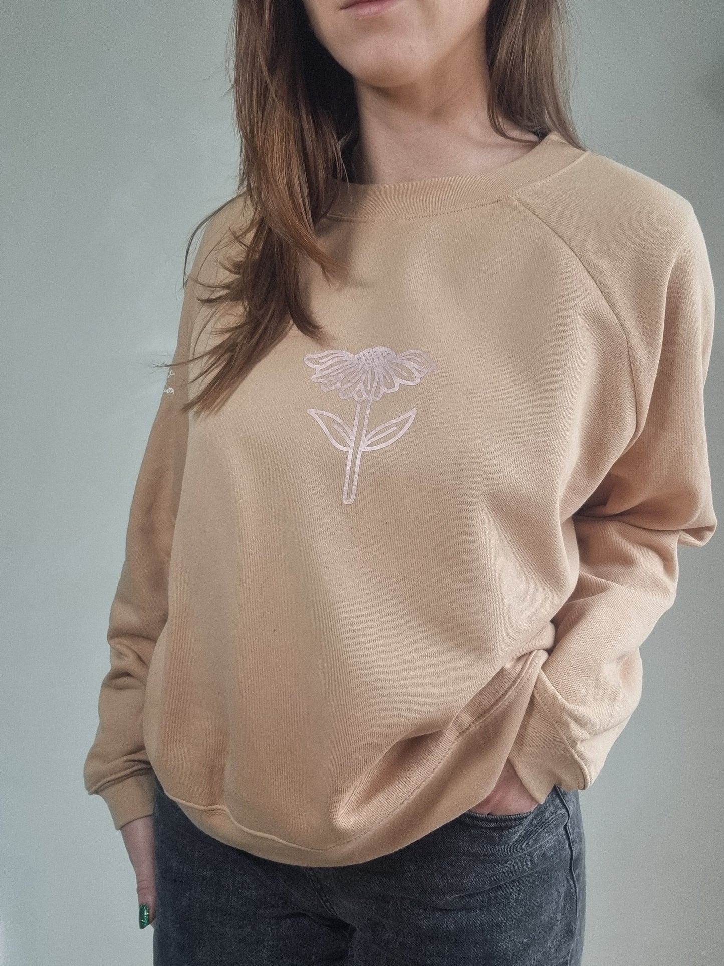 Floral Drop Shoulder Sweatshirt XLarge image 1