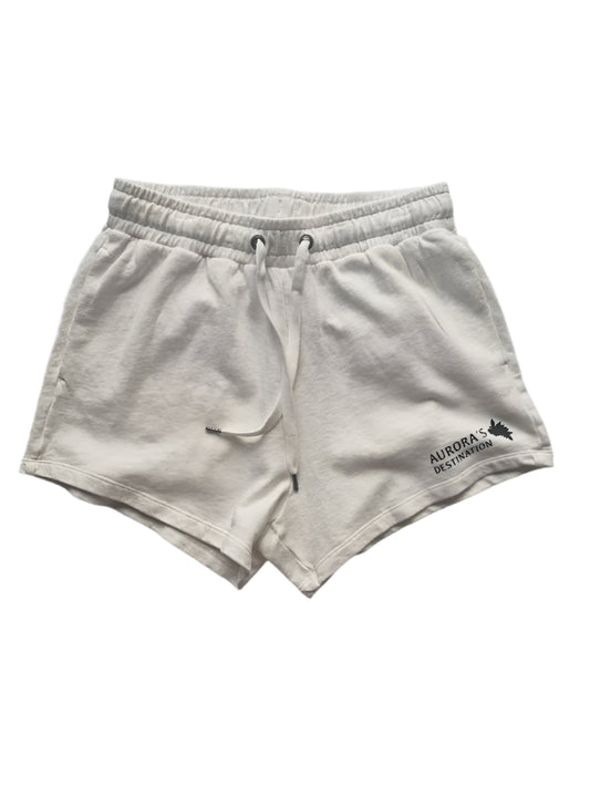 Washed Ivory Organic Shorts image 0