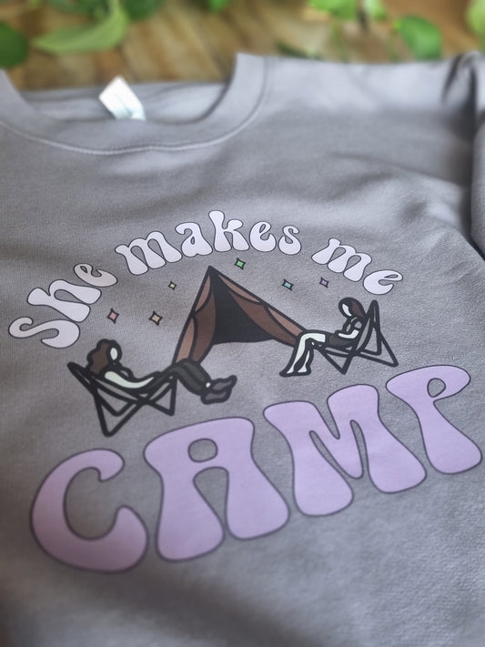 Not About Camping Sweatshirt