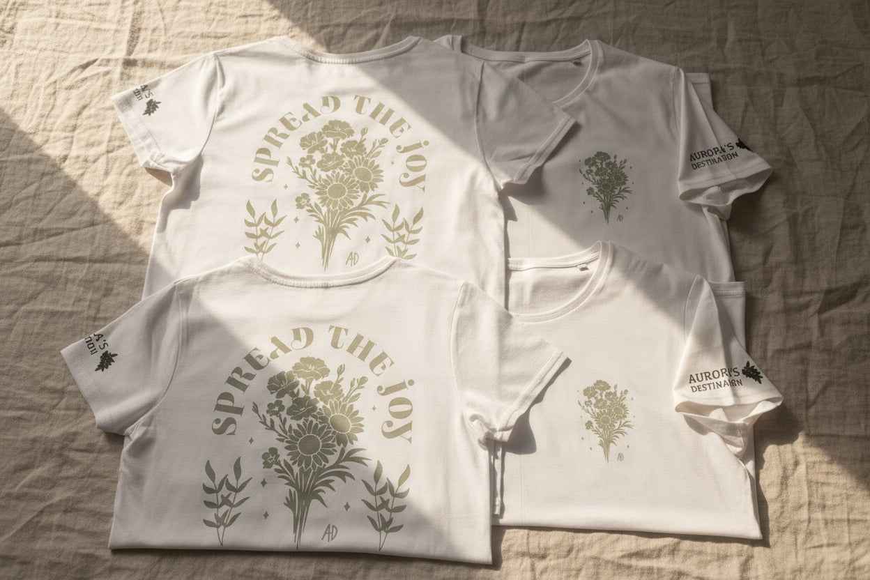 Spread Joy 100% Organic Ringspun Cotton T-Shirt