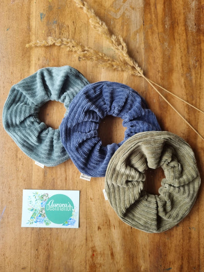 Navy Blue Chunky Scrunchie  image 6