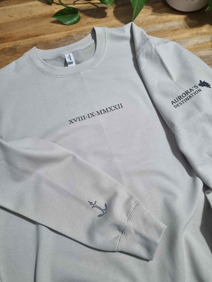 Roman Numerals Sweatshirt - Valentines Day Gift