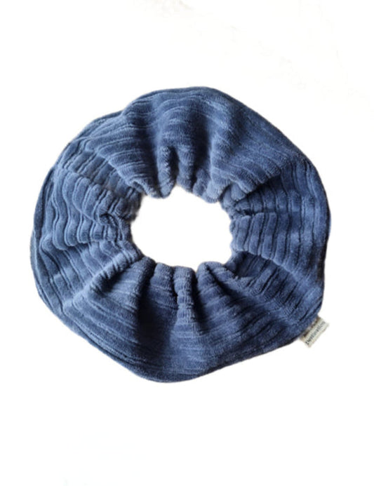 Navy Blue Chunky Scrunchie