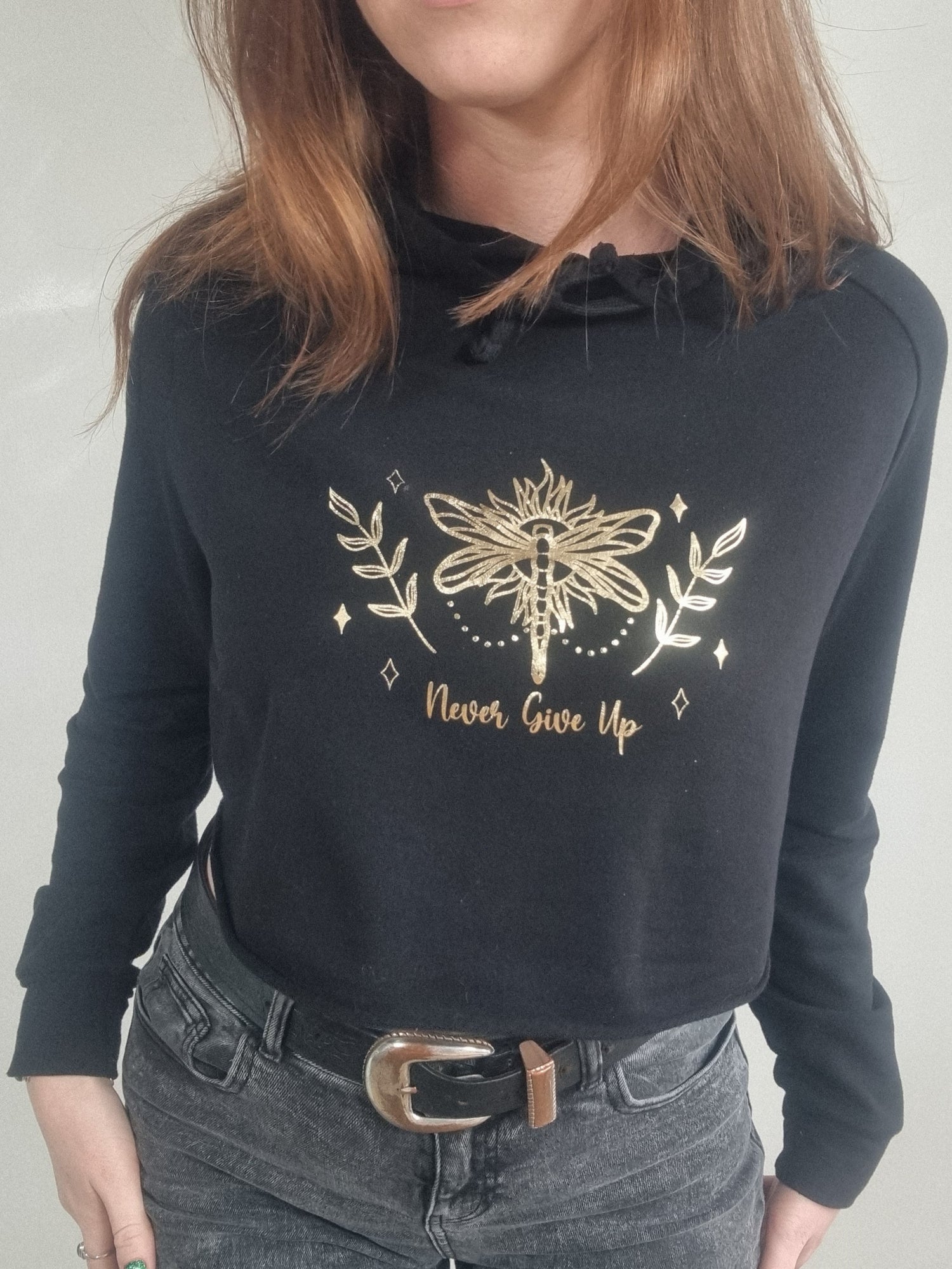 Never Give Up Dragonfly Hoodie  image 0