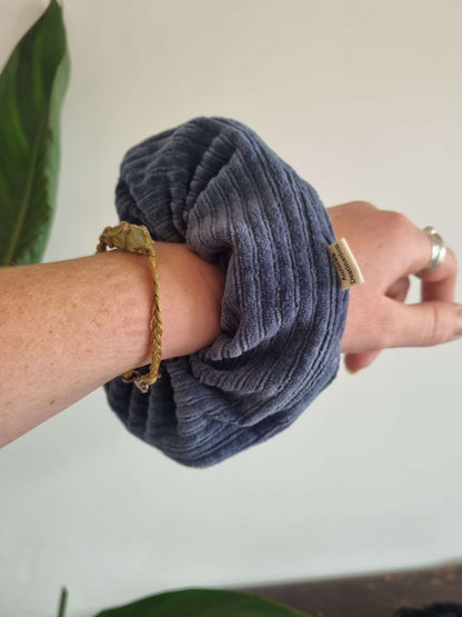 Navy Blue Chunky Scrunchie  image 2
