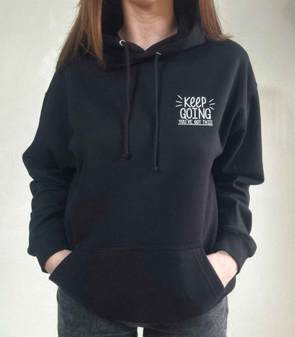 Keep Going Deep Black Hoodie