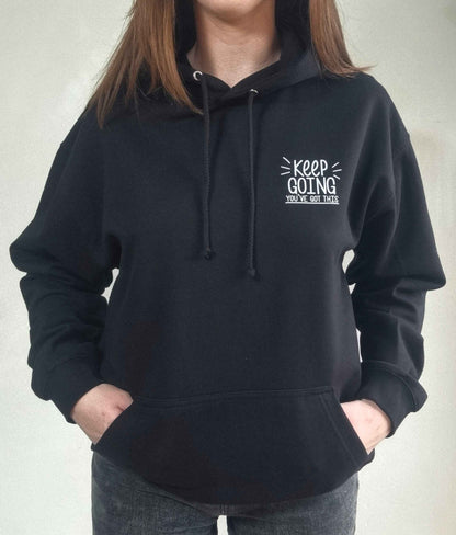 Keep Going Deep Black Hoodie