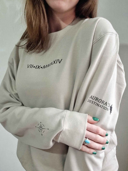 Roman Numerals Sweatshirt - Valentines Day Gift