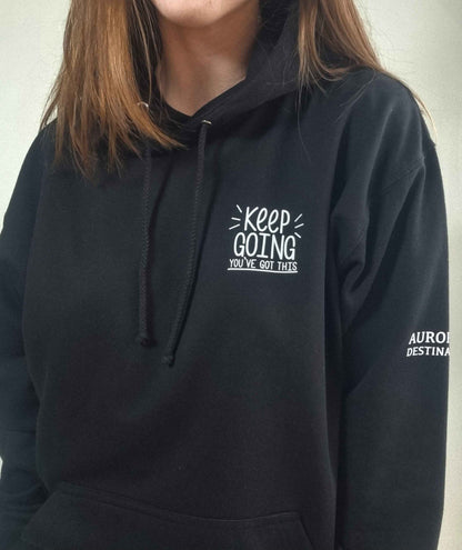Keep Going Deep Black Hoodie
