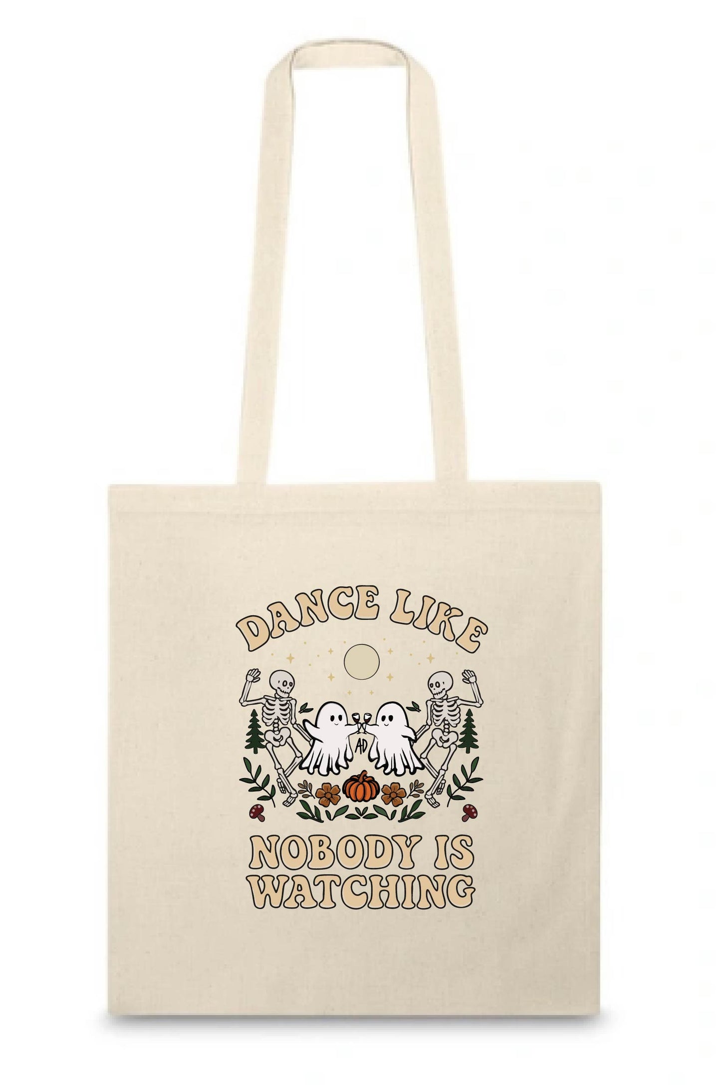 100% Cotton Ghost & Skeletons Tote