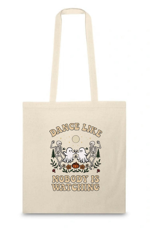 100% Cotton Ghost & Skeletons Tote