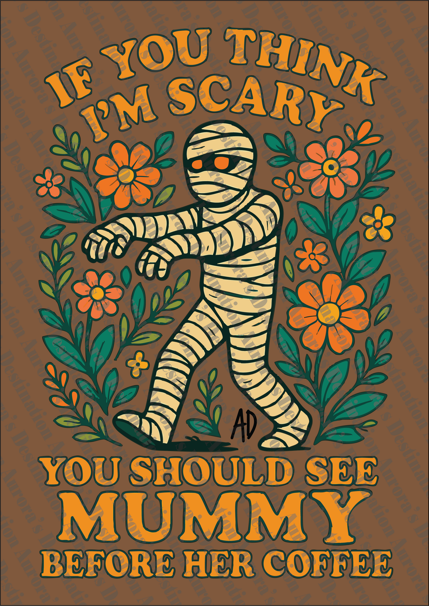 Mummy Halloween Design