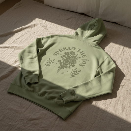 Spread The Joy Floral Hoodie