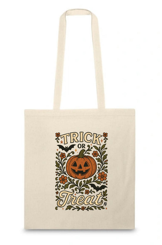 100% Cotton Trick or Treat Tote