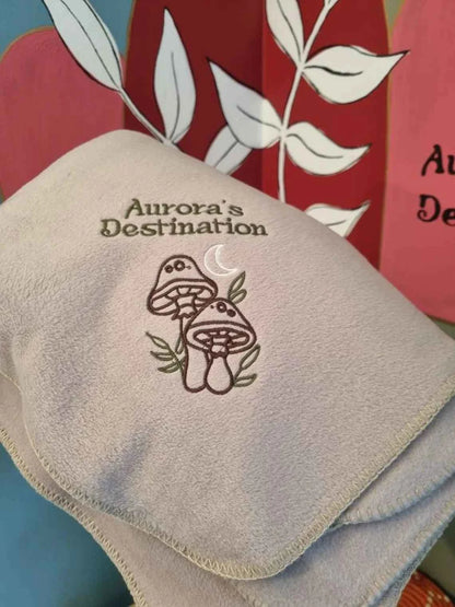 Extra large embroidered blanket
