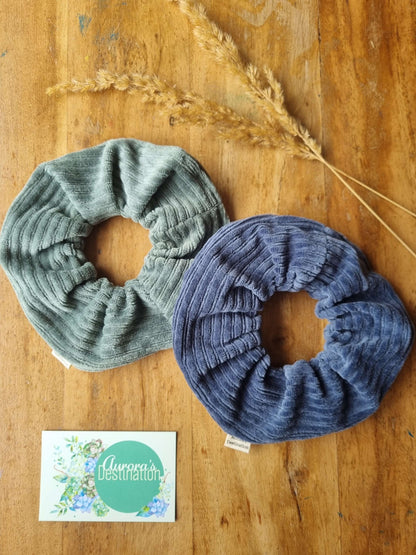 Navy Blue Chunky Scrunchie  image 5