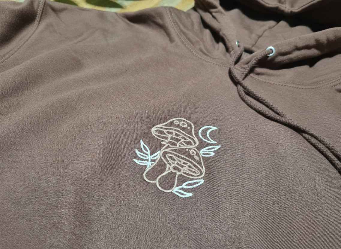 Embroidered Mushroom Hoodie