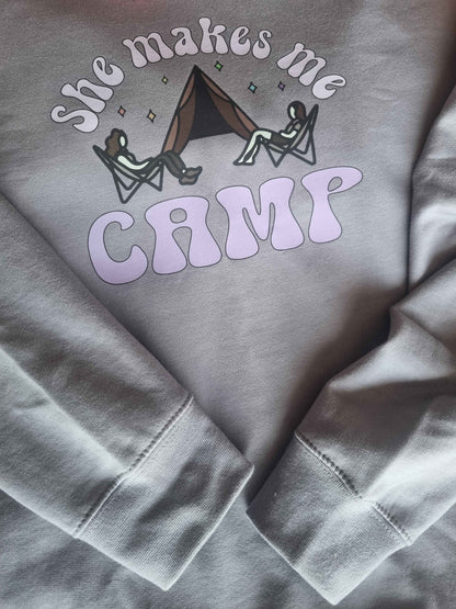 Not About Camping Sweatshirt